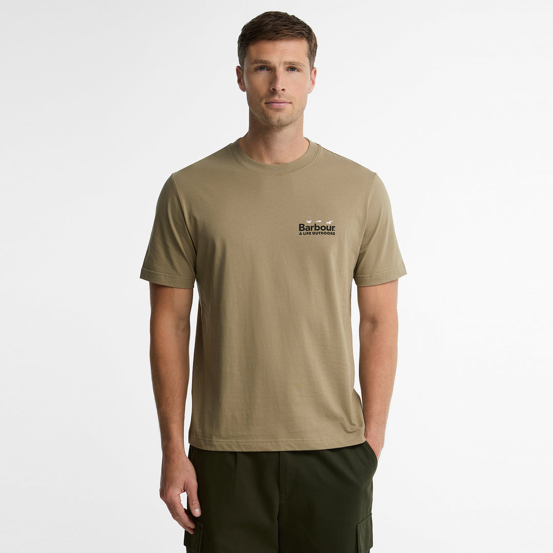 Barbour Mens Fly Home Relaxed Graphic T-Shirt