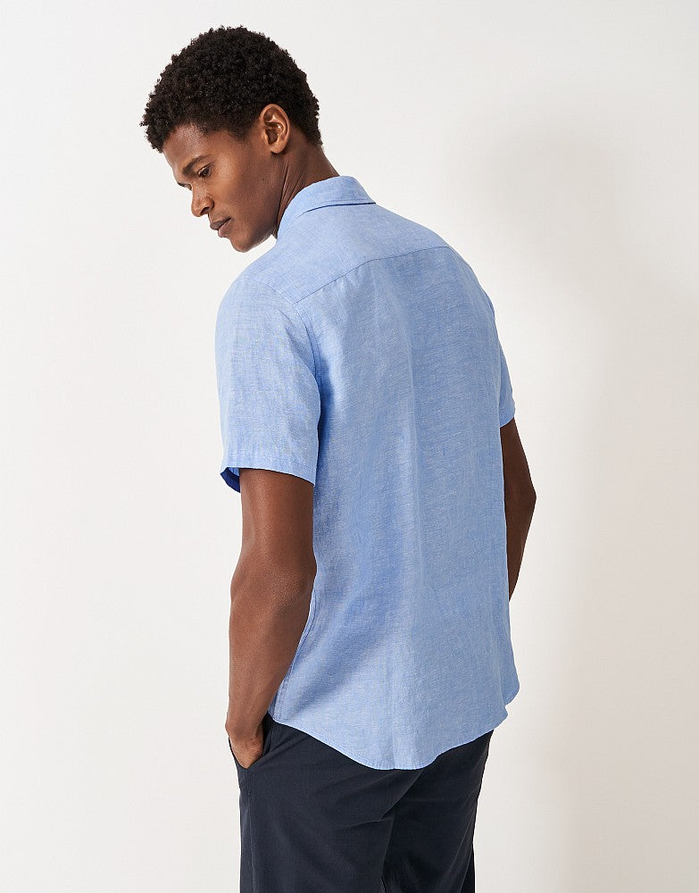 Crew Mens Short Sleeve Linen Shirt