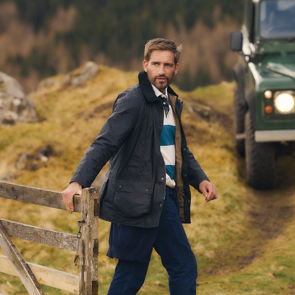 Barbour ライトウェイトワックスASHBY