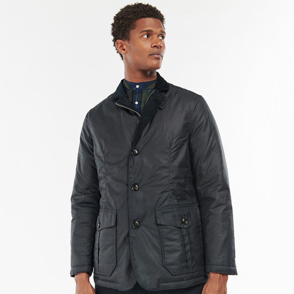 The Barbour Mens Winter Lutz Wax Jacket in Olive#Olive
