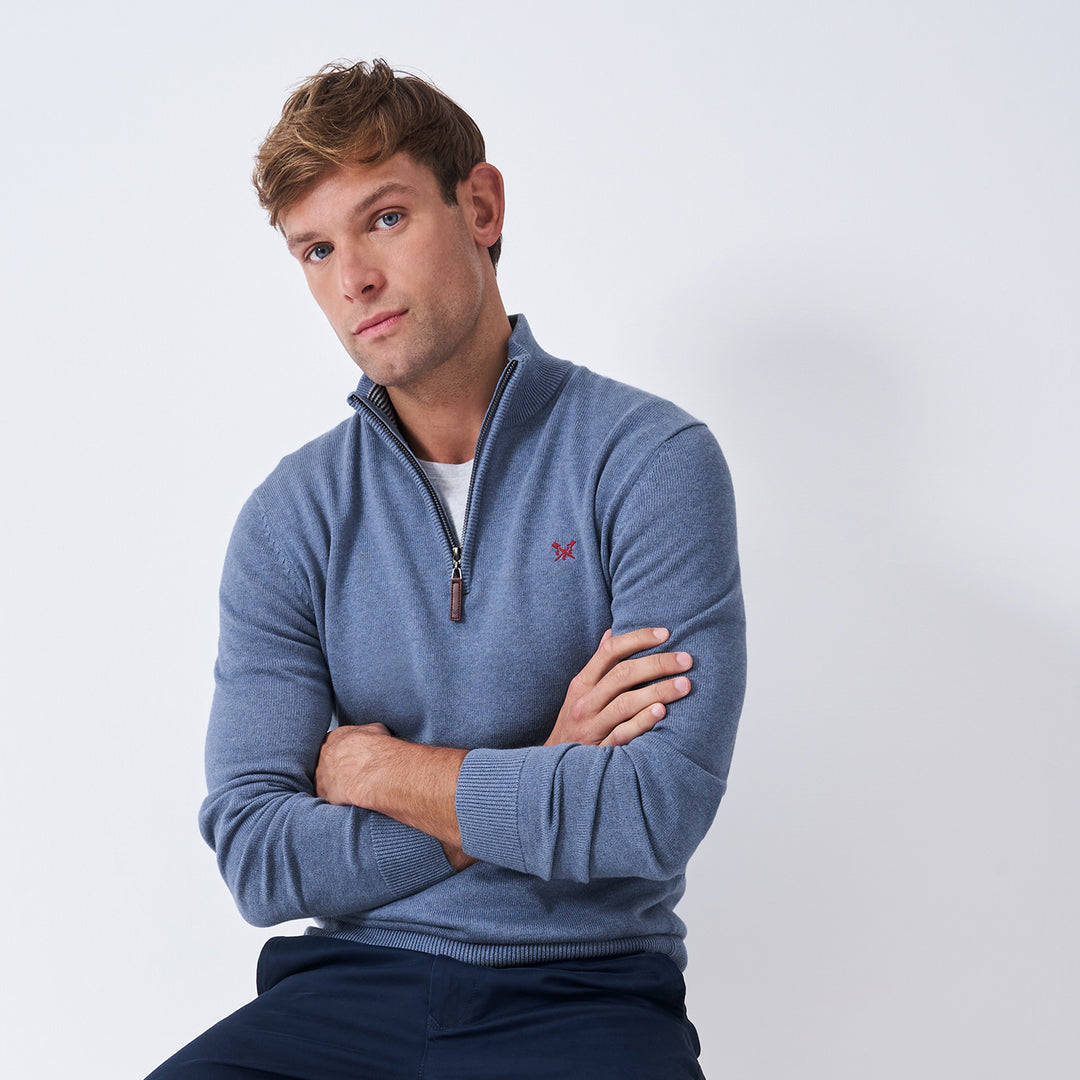 Crew Mens Organic Classic 1/2 Zip