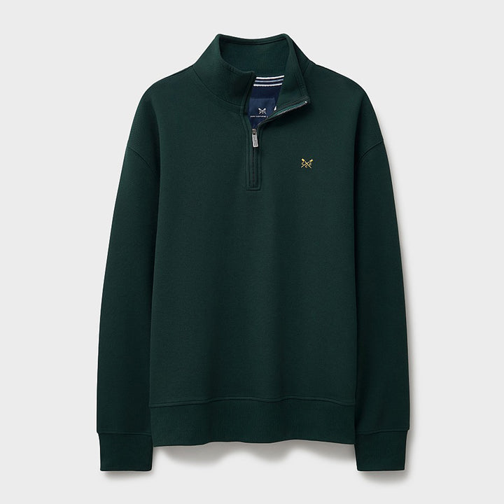 Crew Mens Pique Half Zip Sweatshirt