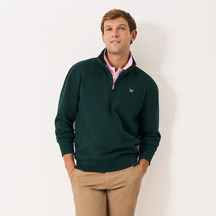 Crew Mens Pique Half Zip Sweatshirt