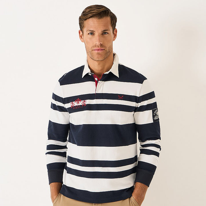 Crew Mens Long Sleeve Stripe Rugby