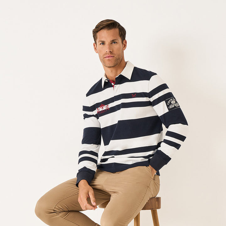 Crew Mens Long Sleeve Stripe Rugby