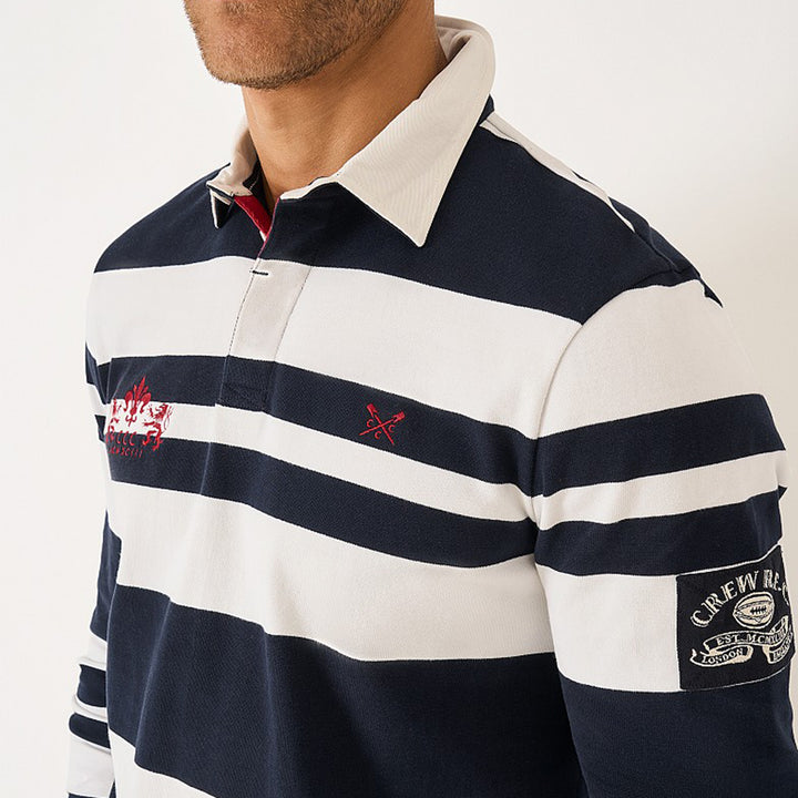 Crew Mens Long Sleeve Stripe Rugby