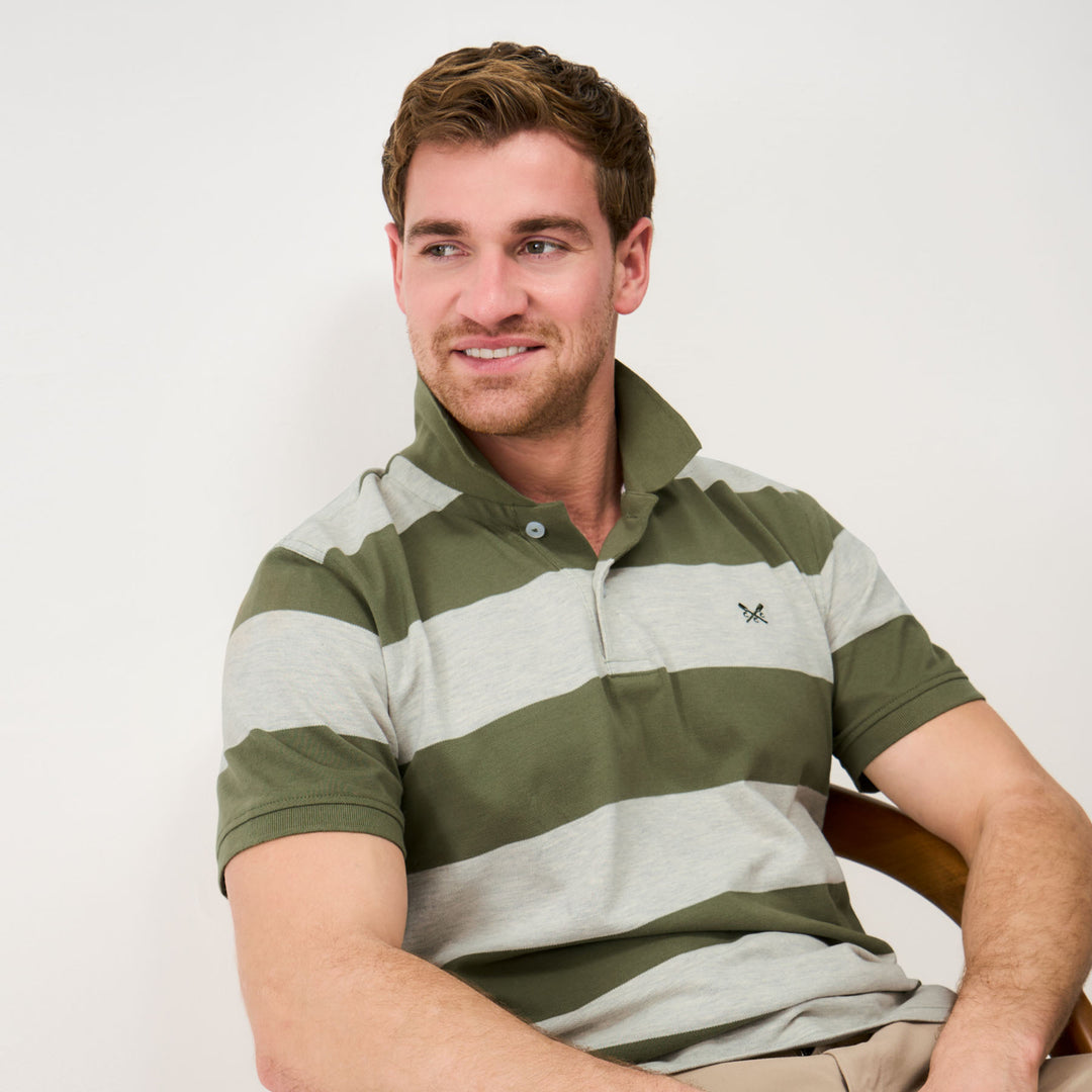 Crew Mens Heritage Stripe Polo