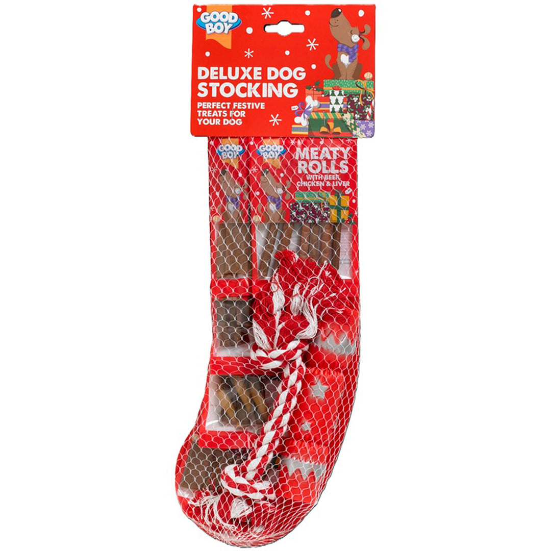 Good Boy Xmas Deluxe Dog Stocking