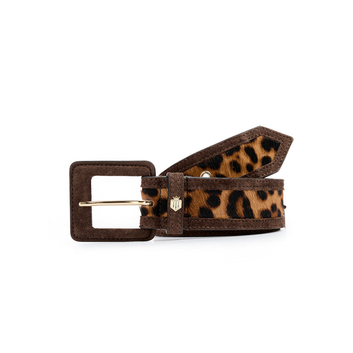 Fairfax & Favor Ladies Marseille Belt - Leopard Haircalf