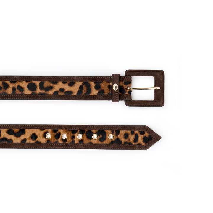 Fairfax & Favor Ladies Marseille Belt - Leopard Haircalf