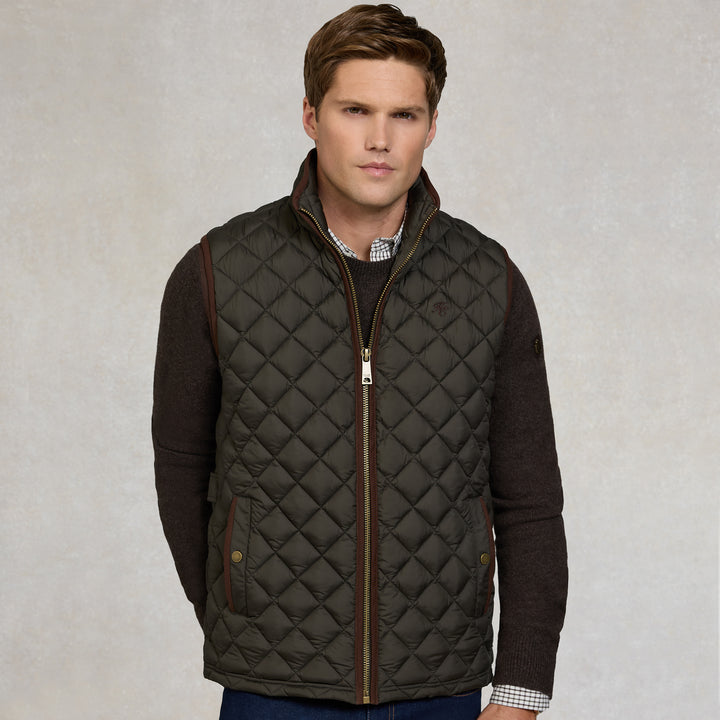 Holland Cooper Mens Country Quilted Gilet