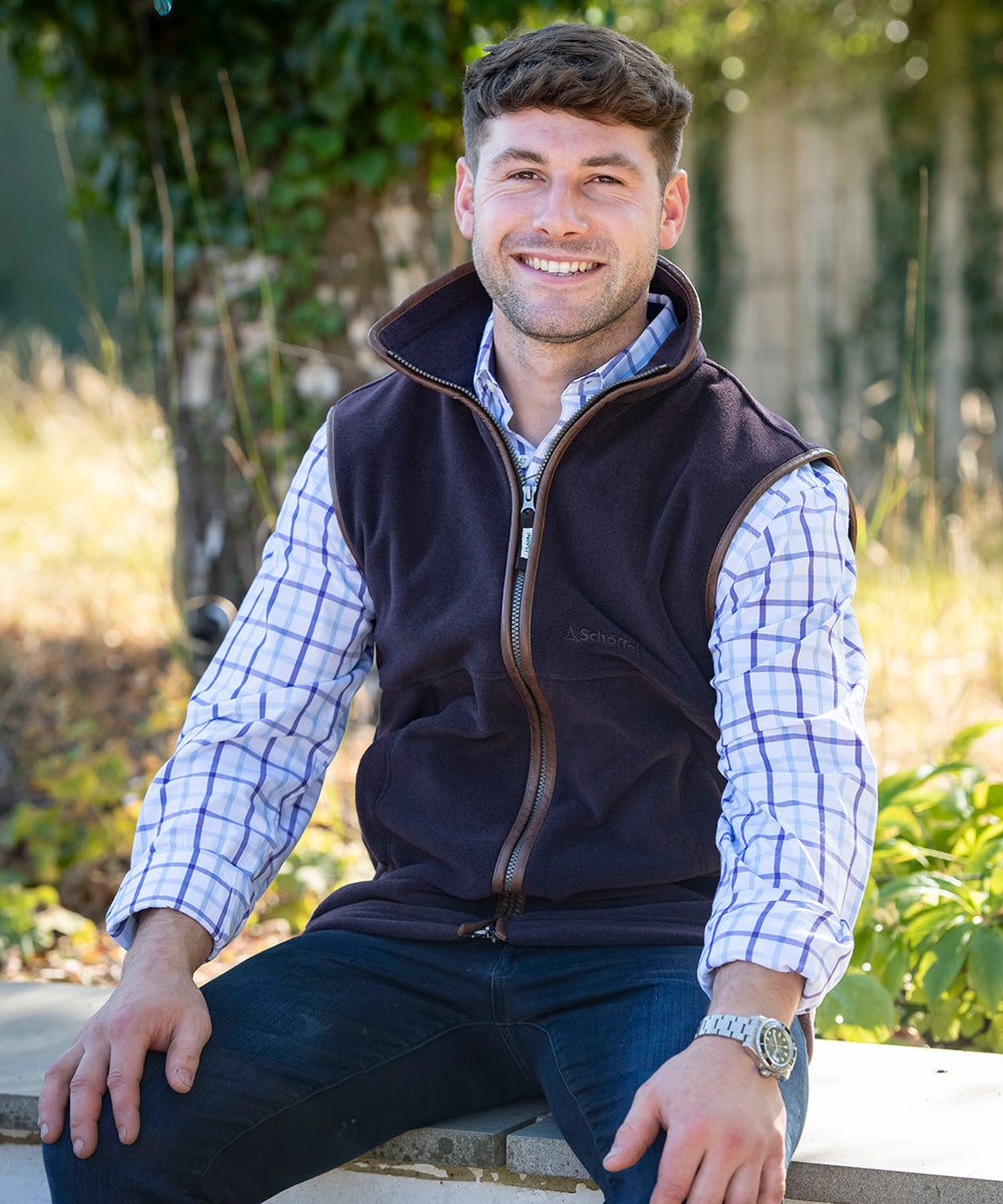 Man wearing Schoffel gilet