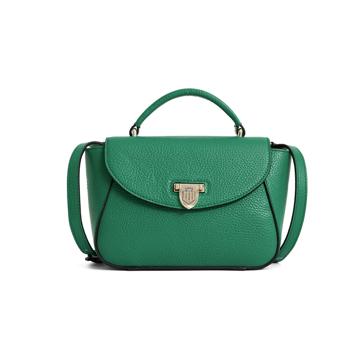 Fairfax & Favor Mini Blenheim Handbag - Clover Green Leather
