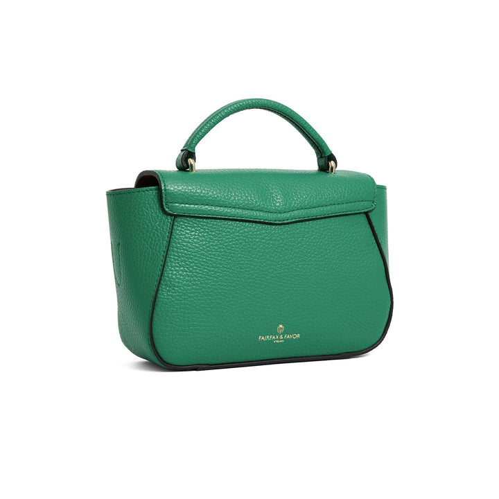 Fairfax & Favor Mini Blenheim Handbag - Clover Green Leather