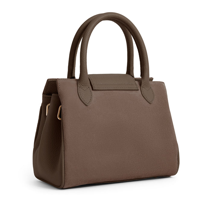 Fairfax & Favor Limited Edition Fog Suede Mini Windsor Handbag