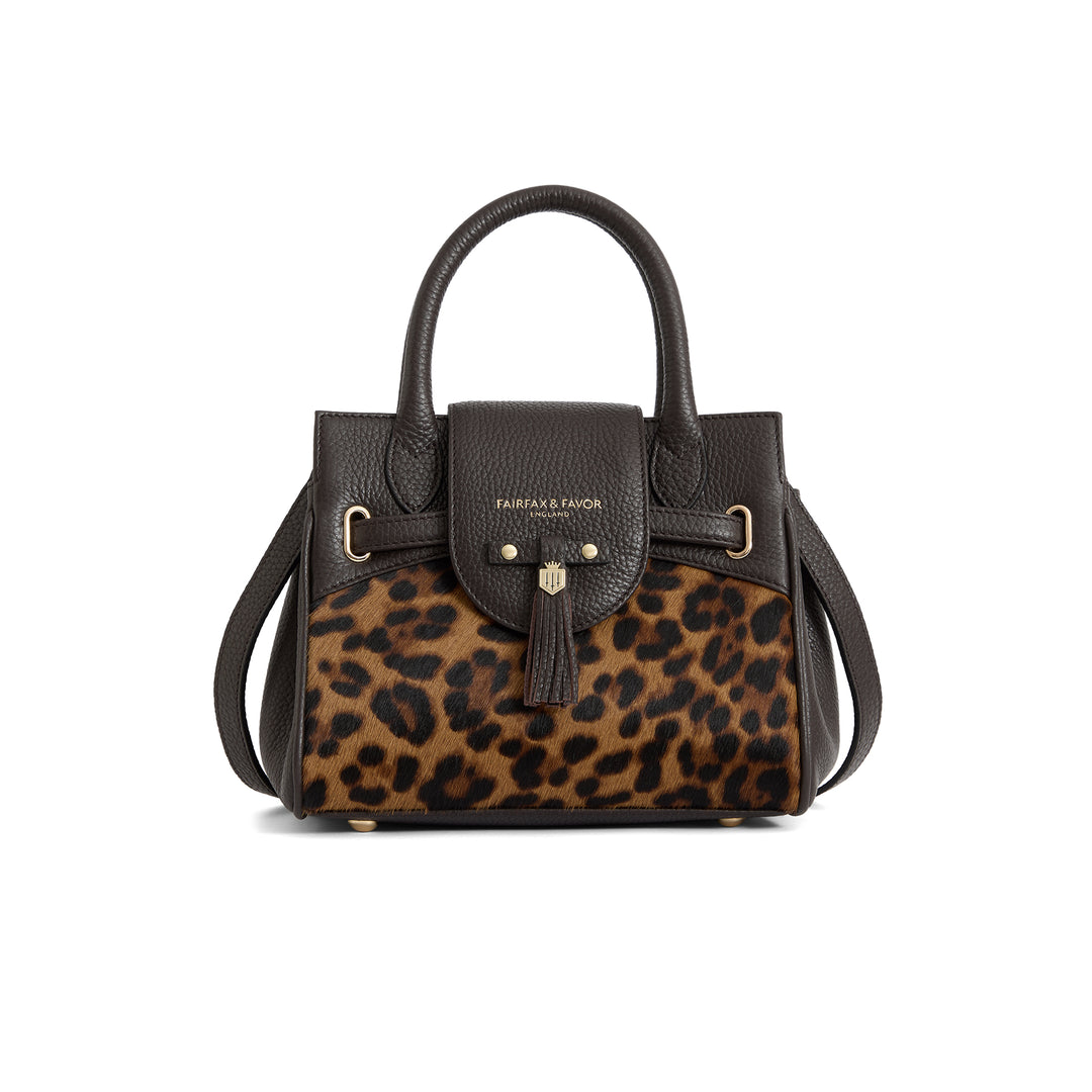 Fairfax & Favor Mini Windsor Handbag - Leopard Haircalf