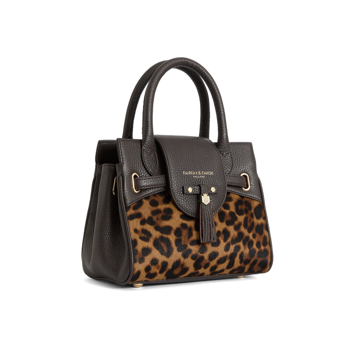 Fairfax & Favor Mini Windsor Handbag - Leopard Haircalf