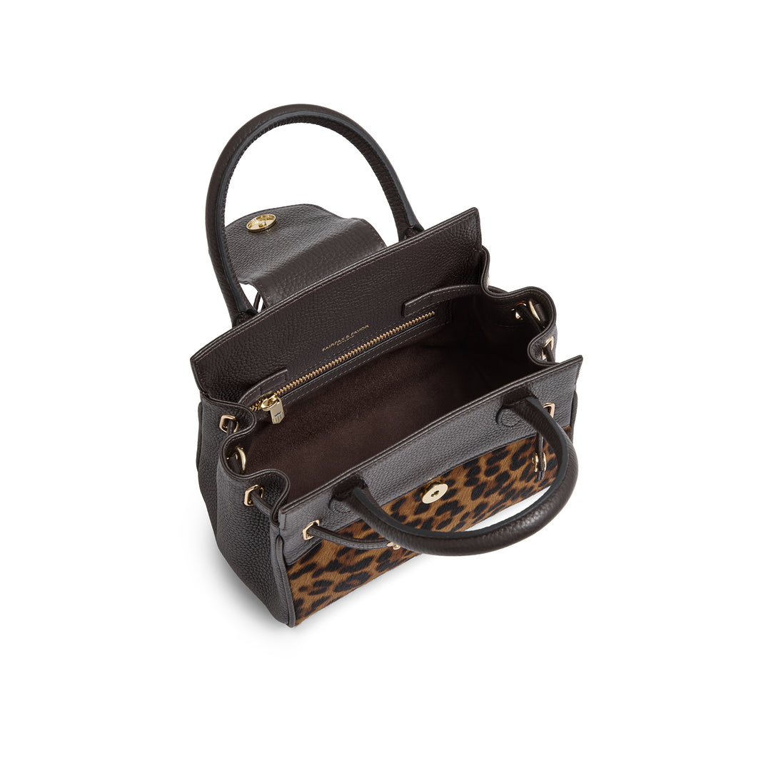 Fairfax & Favor Mini Windsor Handbag - Leopard Haircalf