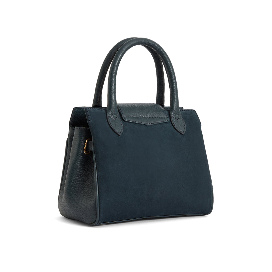 Fairfax & Favor Mini Windsor Handbag - Teal Suede