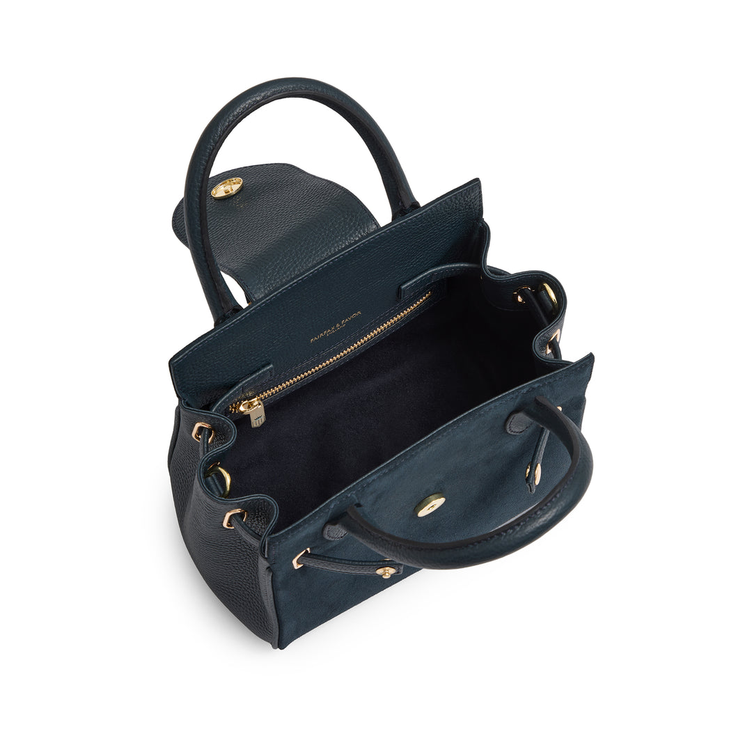 Fairfax & Favor Mini Windsor Handbag - Teal Suede