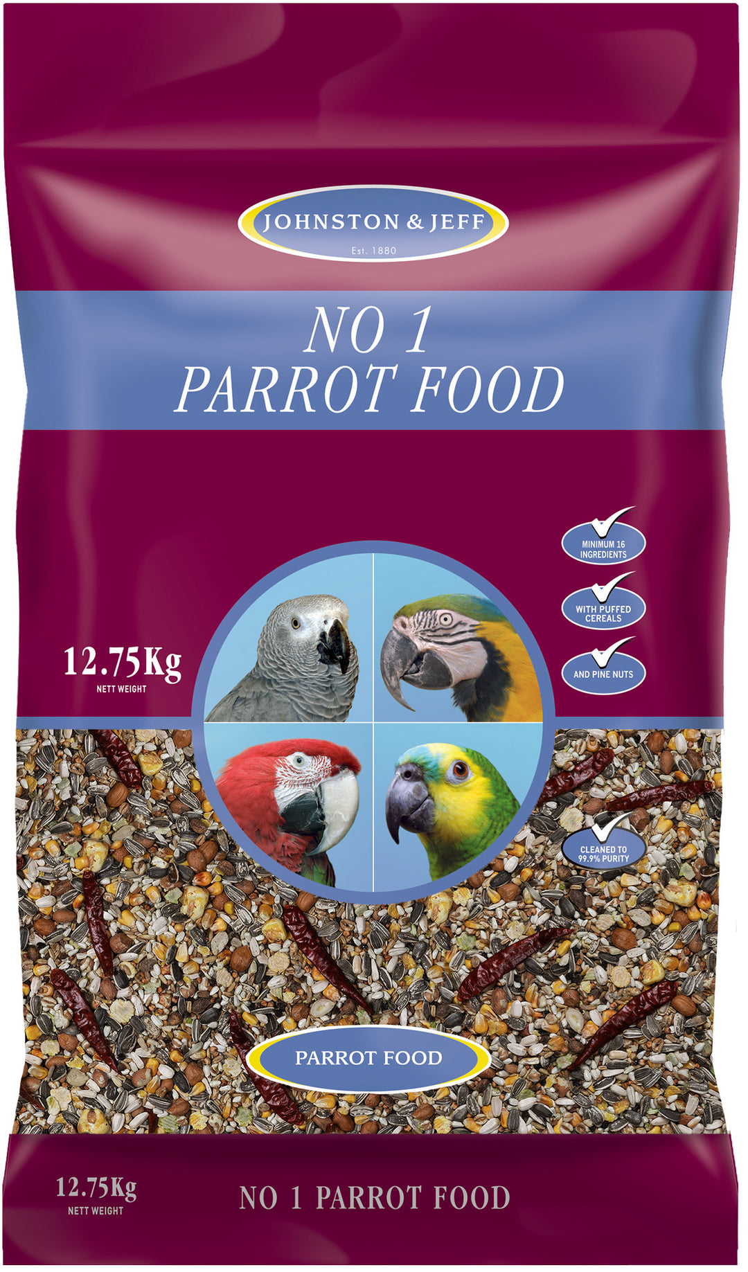 Johnston & Jeff No.1 Parrot Food 12.75kg
