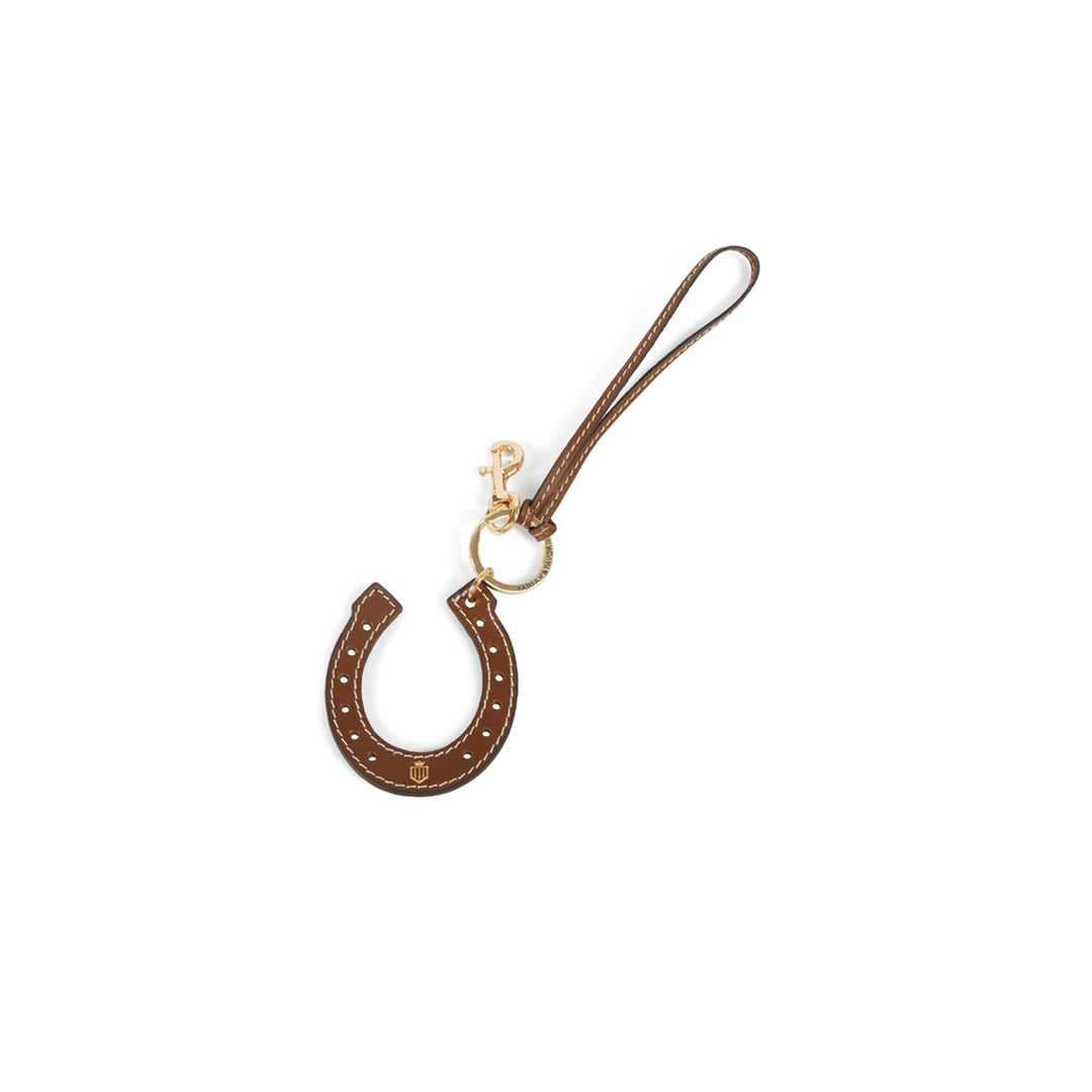 Fairfax & Favor Horse Shoe Bag Charm - Tan Leather
