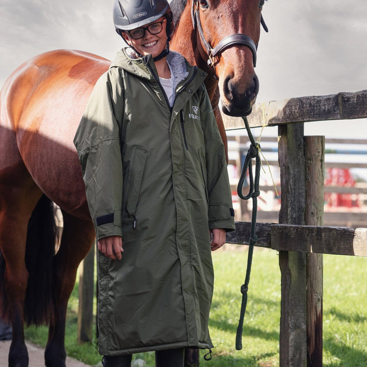 Equidry Adults All Rounder Evolution Waterproof Riding Coat#Olive