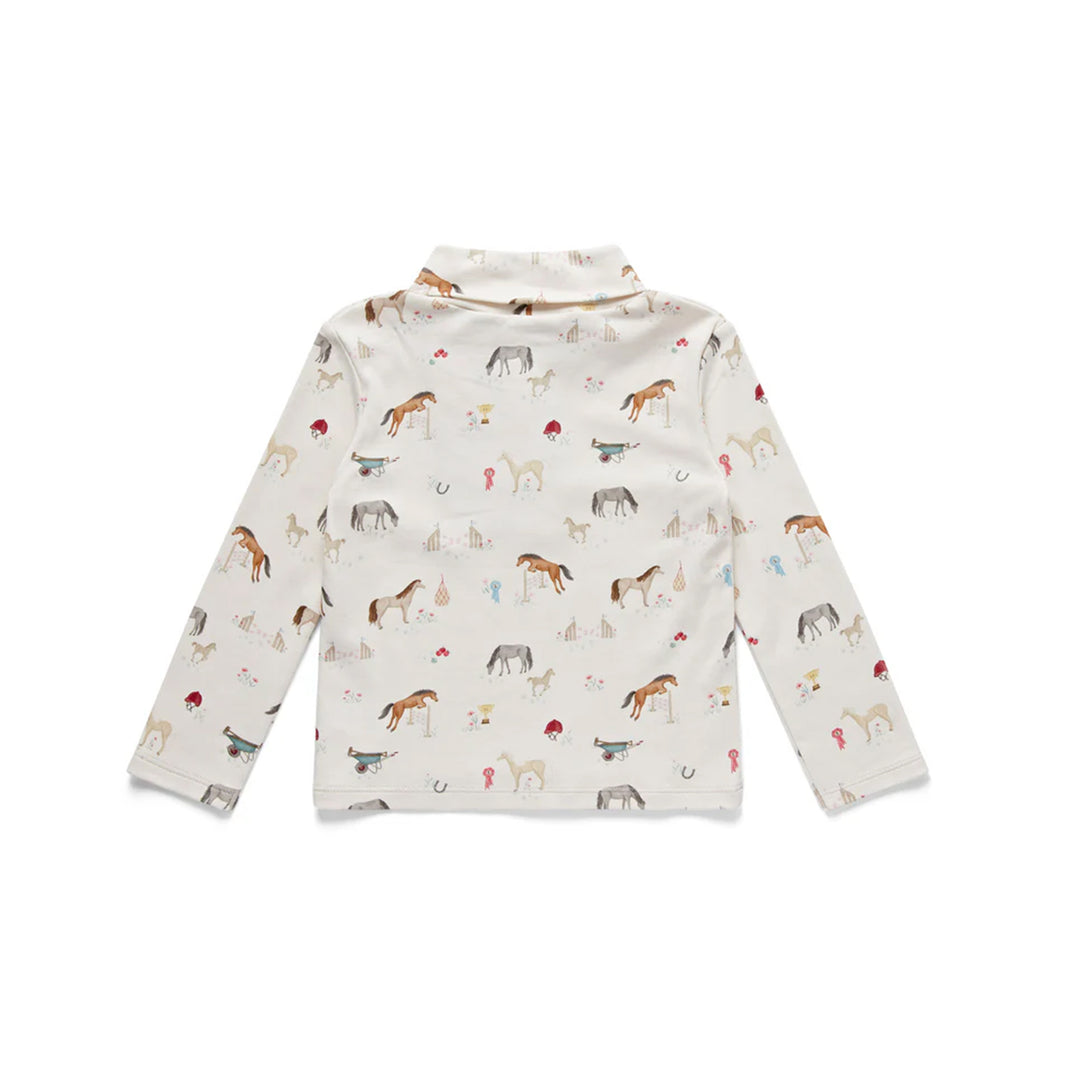 Eleanor Charles The Pony Print Roll Neck