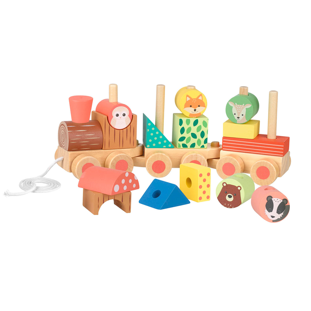 Orange Tree Toys Woodland Animal Puzzle Train
