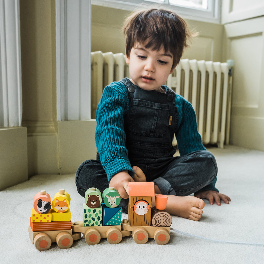 Orange Tree Toys Woodland Animal Puzzle Train