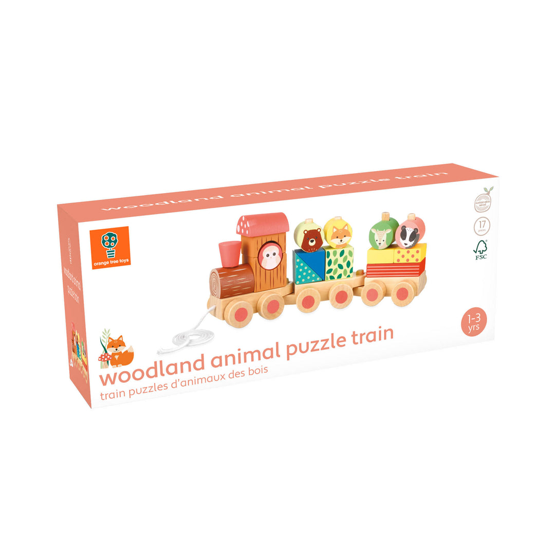 Orange Tree Toys Woodland Animal Puzzle Train
