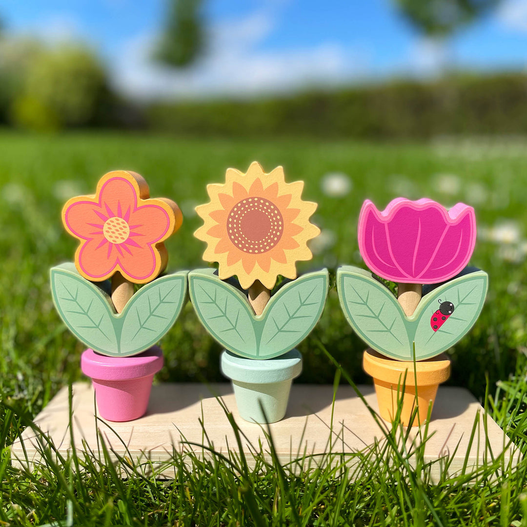 Orange Tree Toys Stacking Flower Pots