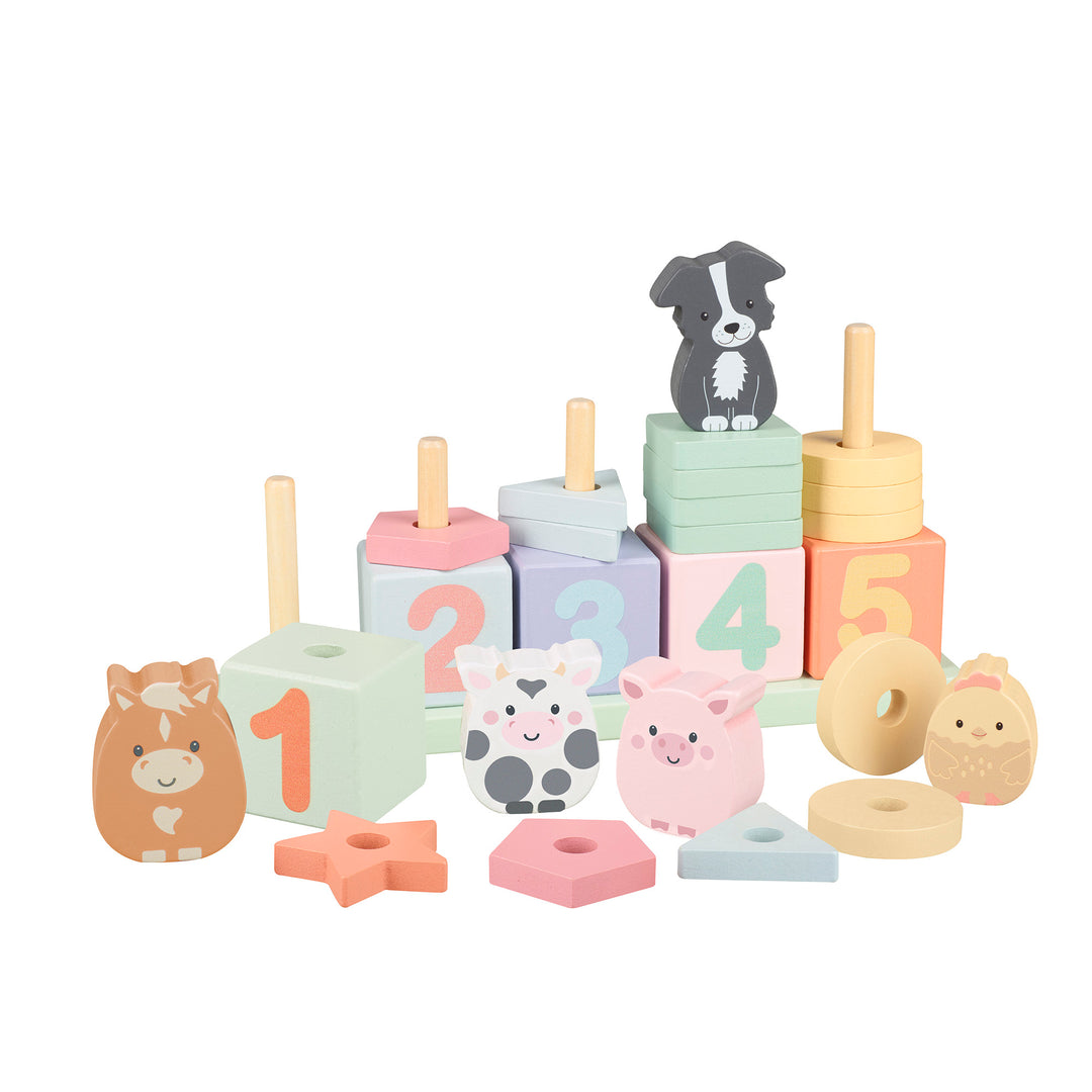 Orange Tree Toys Farmyard Animal Counting Game