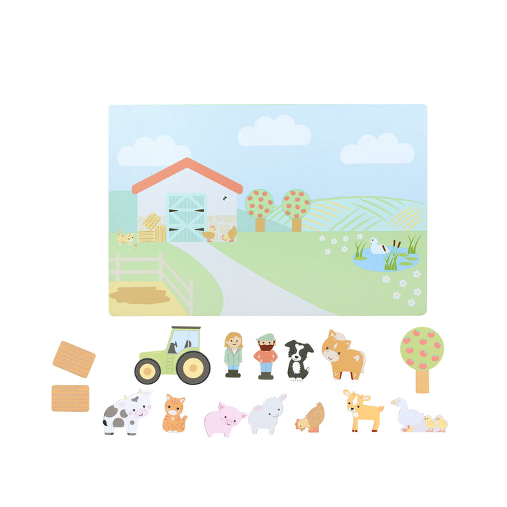 Orange Tree Toys Farmyard Magnetic Picture Board