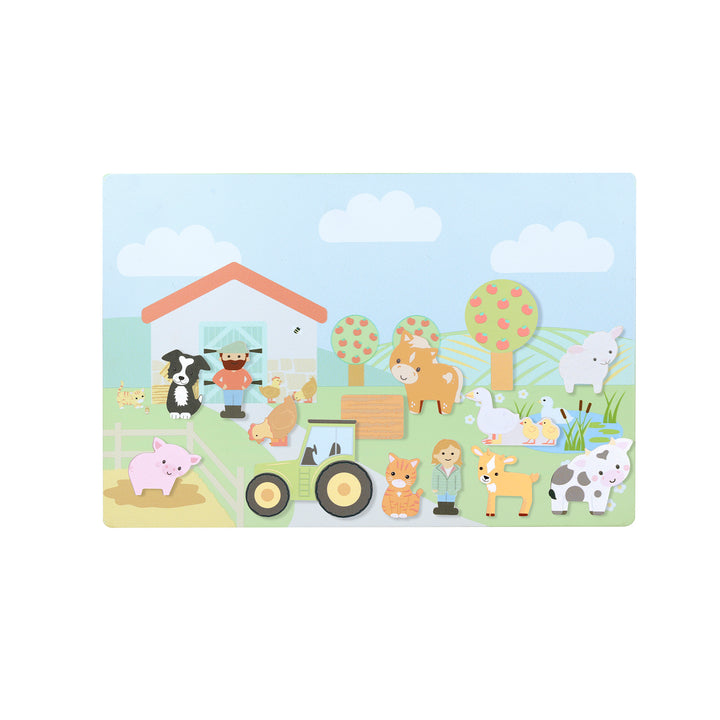 Orange Tree Toys Farmyard Magnetic Picture Board