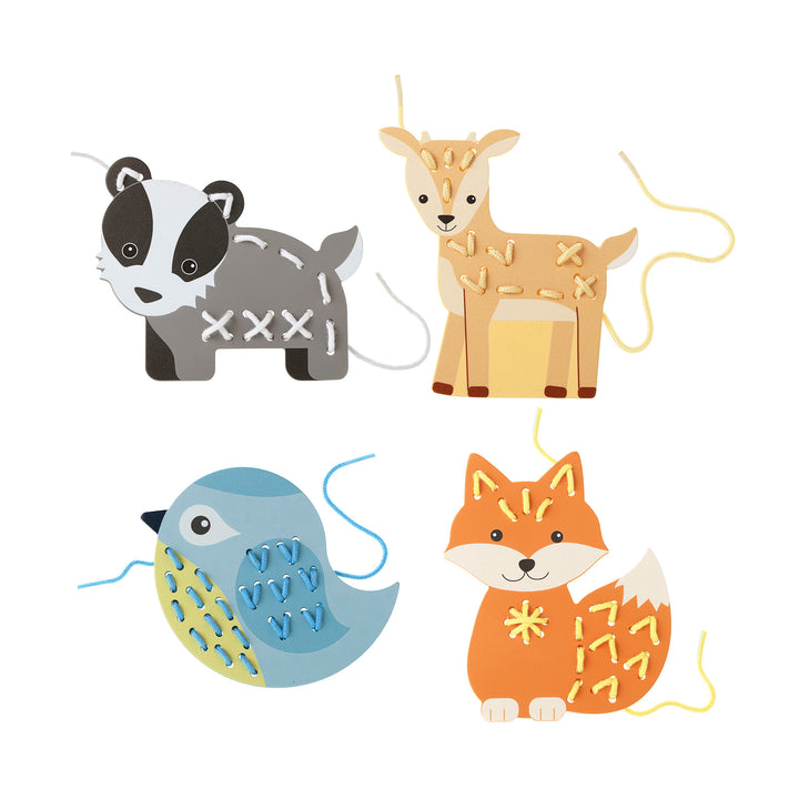 Orange Tree Toys Woodland Animal Stitching Kit (Pack of 4)