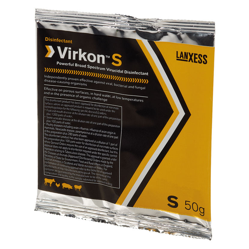 Virkon S Broad Spectrum Virucidal Disinfectant 50g