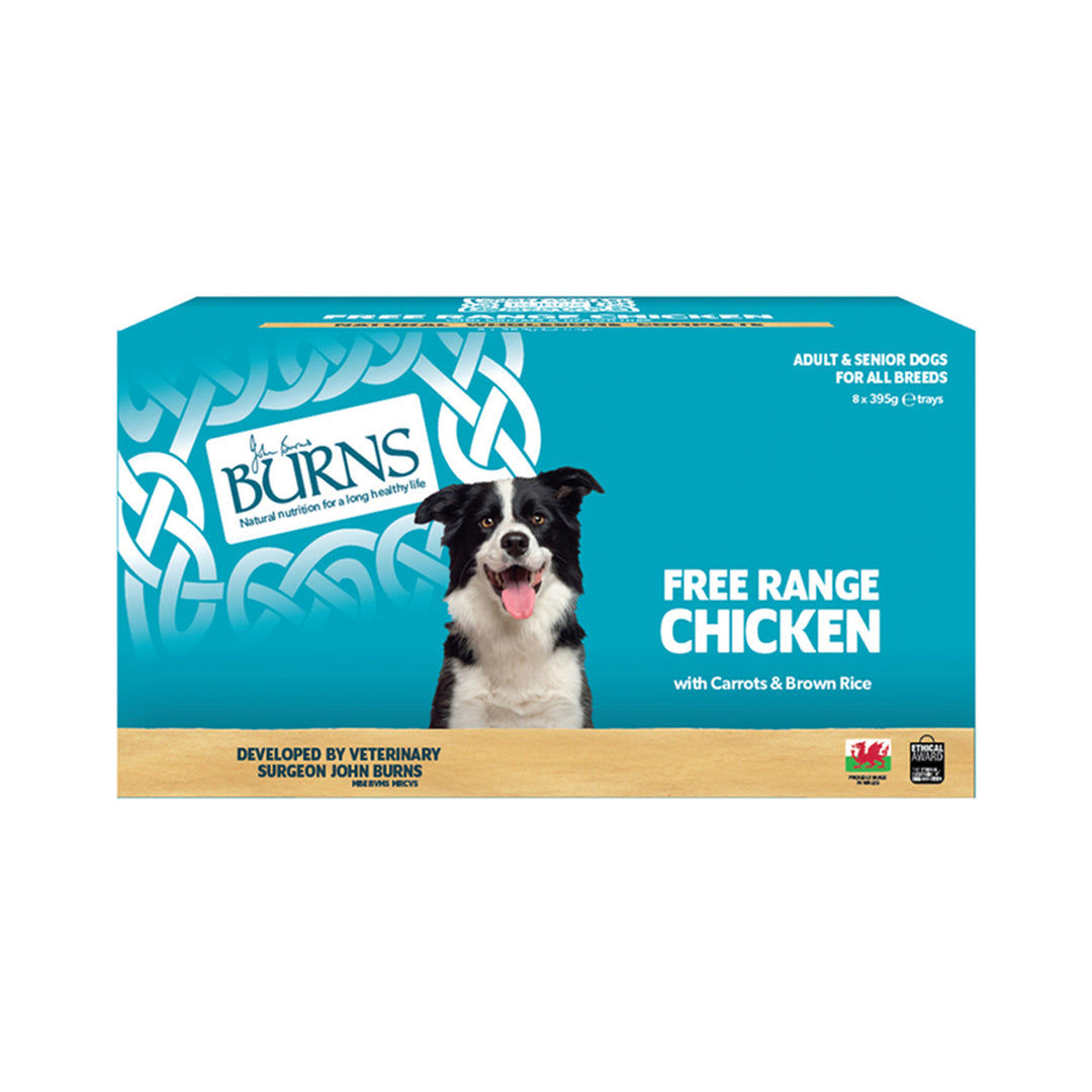 Burns Free Range Chicken with Carrots & Brown Rice Trays 8 x 395g