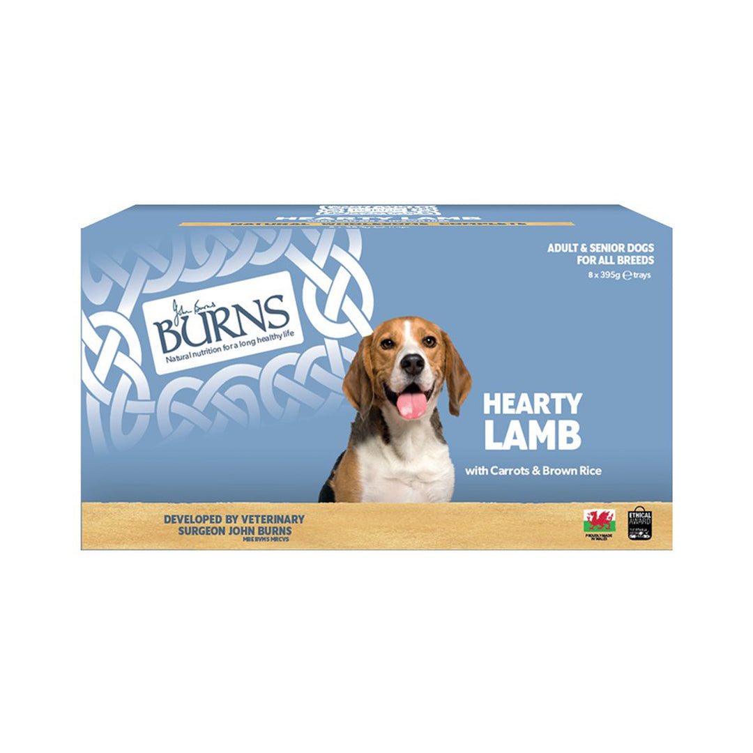Burns Hearty Lamb with Carrots & Organic Brown Rice Trays 8 x 395g