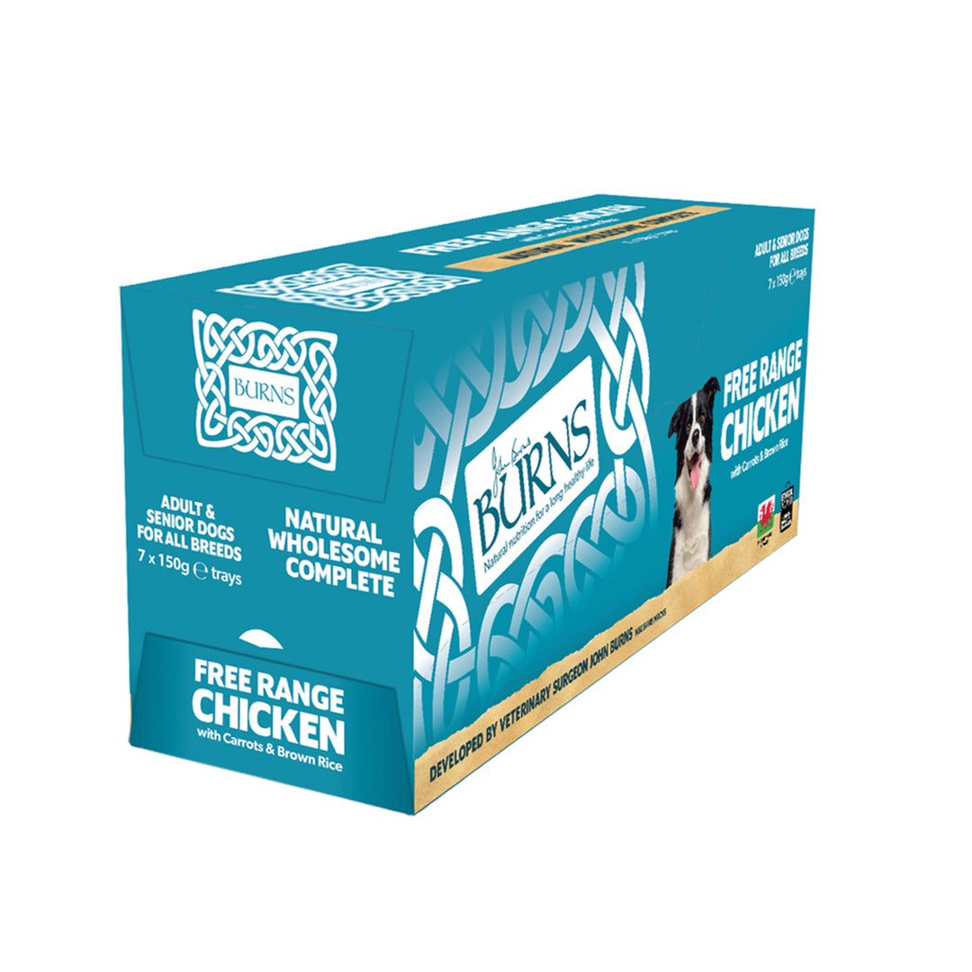 Burns Free Range Chicken with Carrots & Brown Rice Trays 7 x 150g