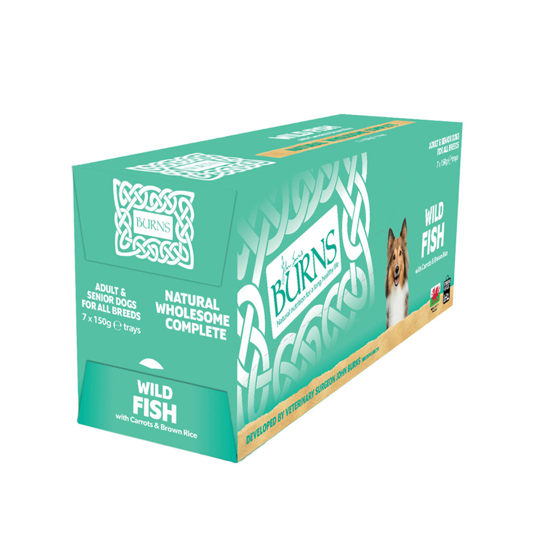 Burns Wild Fish with Carrots & Organic Brown Rice Trays 7 x 150g