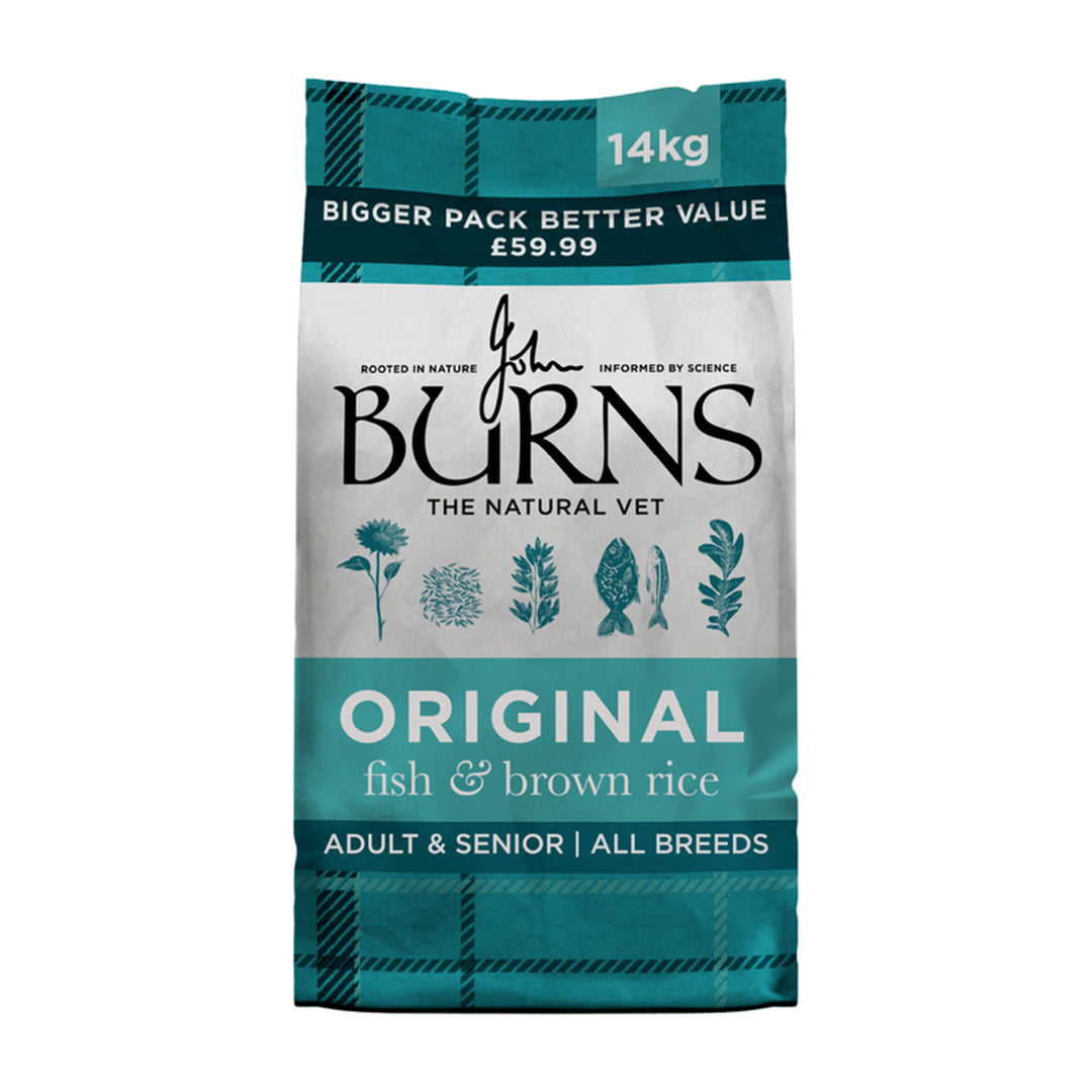 Burns Adult Dog with Fish & Brown Rice#14kg