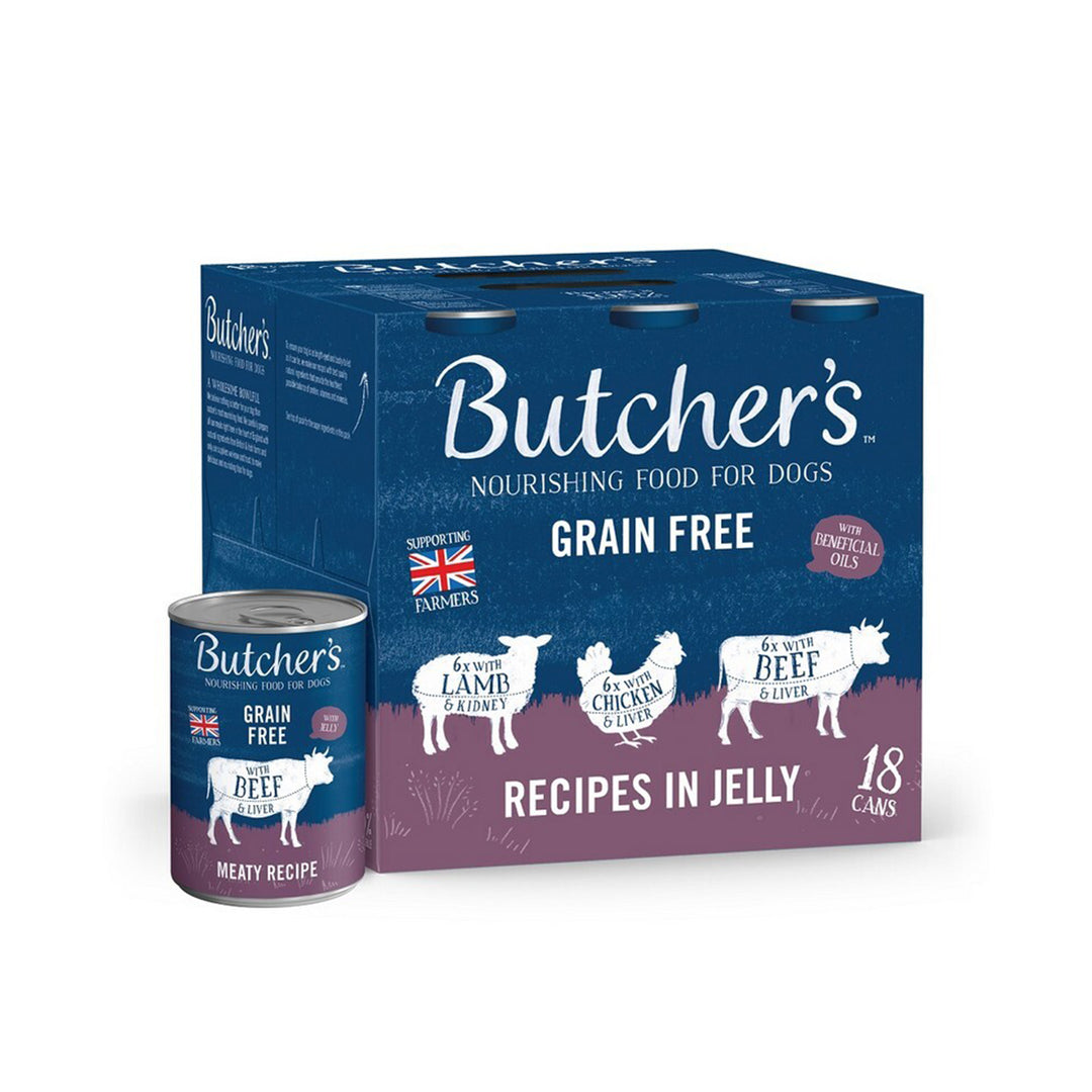 Butchers Tins Recipes Grain Free in Jelly