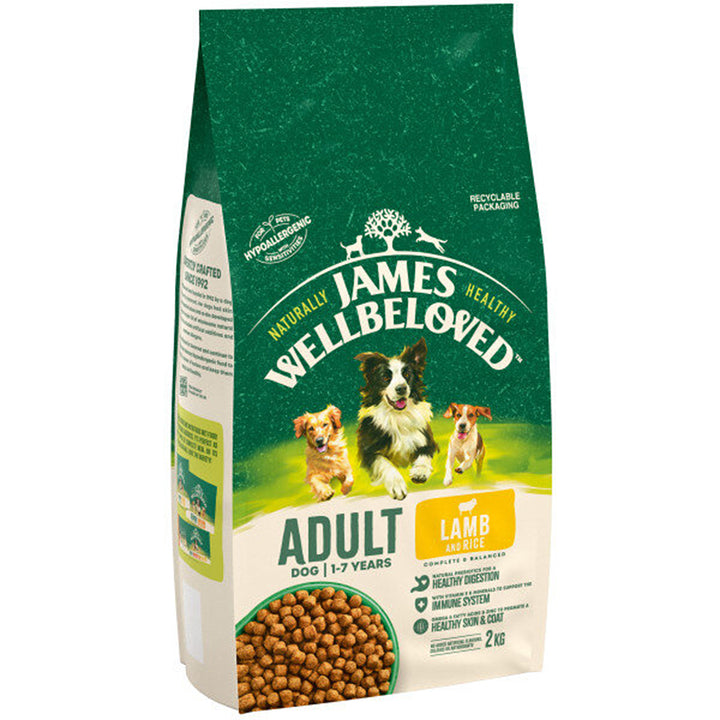 James Wellbeloved Adult Dog with Lamb & Rice#2kg