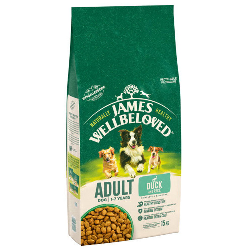 James Wellbeloved Adult Dog with Duck & Rice#15kg