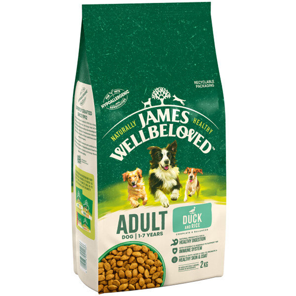 James Wellbeloved Adult Dog with Duck & Rice#2kg