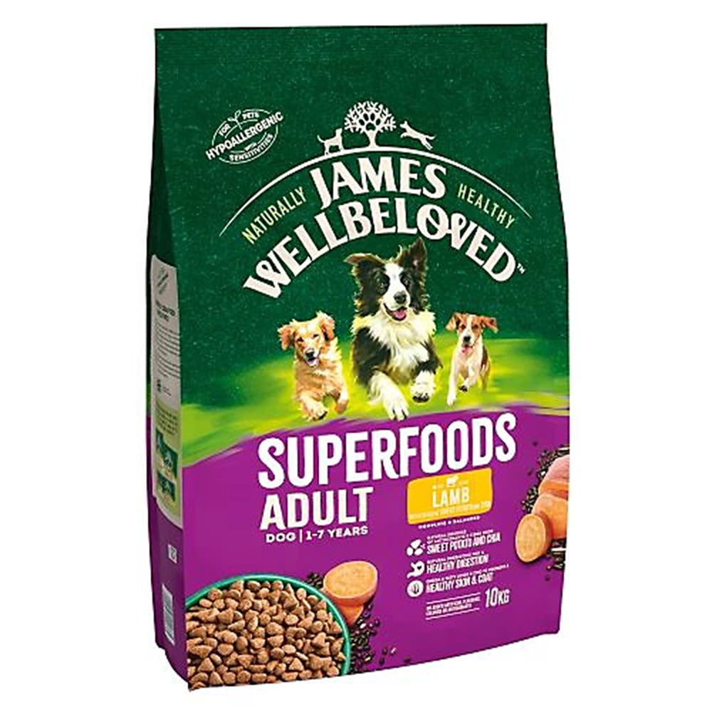 James Wellbeloved Adult Dog Superfoods with Lamb, Sweet Potato and Chia