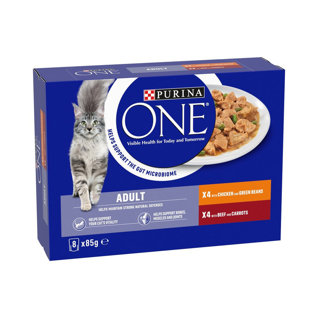 Purina One Adult Chicken & Beef Pouch