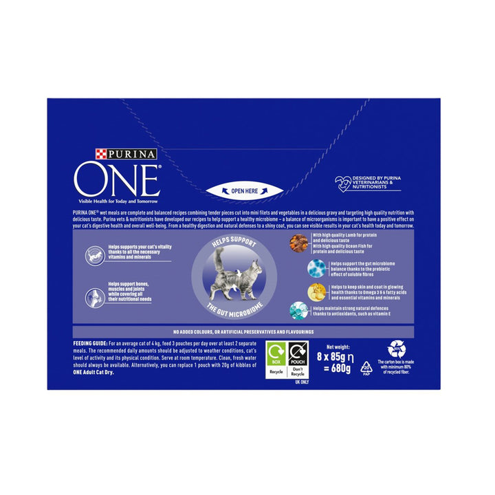 Purina One Adult Fish & Lamb Pouch
