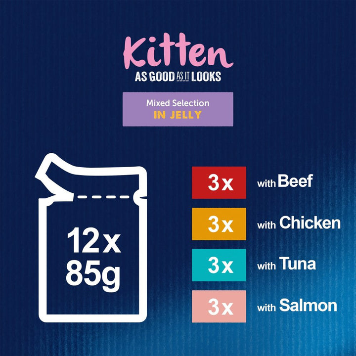 Felix Pouch AGAIL Kitten Mixed 12x85g